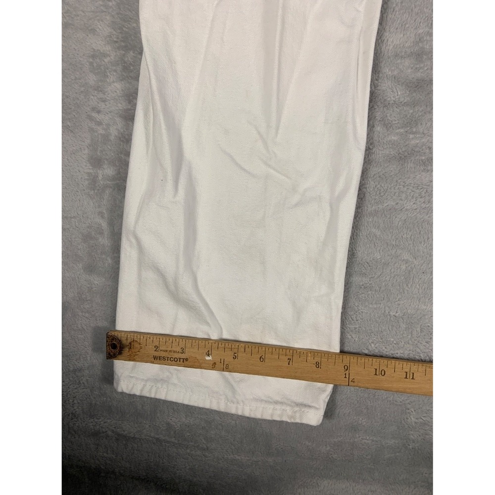True Religion Ricky Relaxed Straight Jeans Men's Size 38 White Cotton Used - Picture 9 of 12